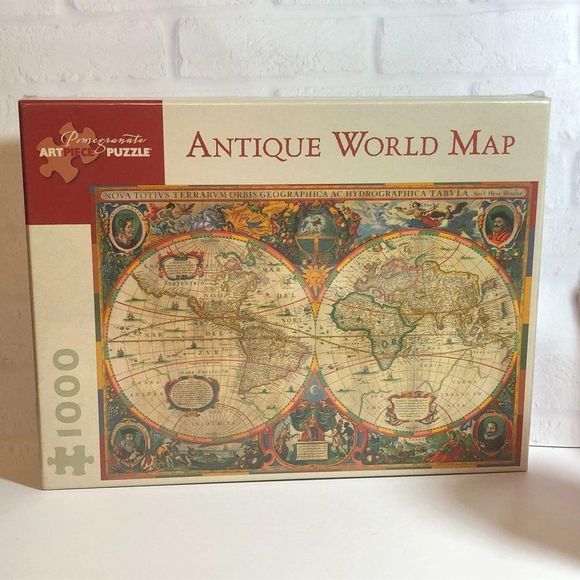 Pomegranate Games Pomegranate Henricus Hondius Antique World Map 00